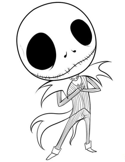 Jack The Pumpkin King Coloring Pages part 4